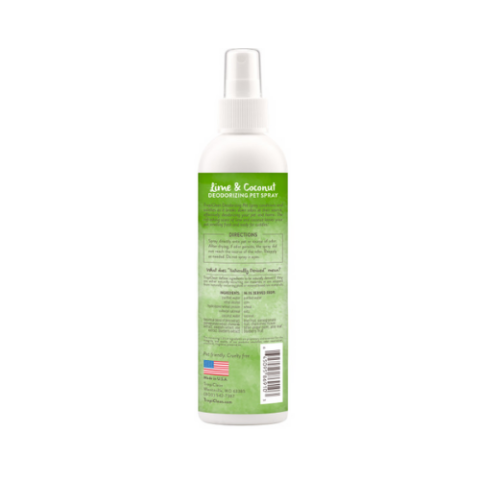 TropiClean Lime & Coconut Deodorizing Spray for Pets, 8oz 2